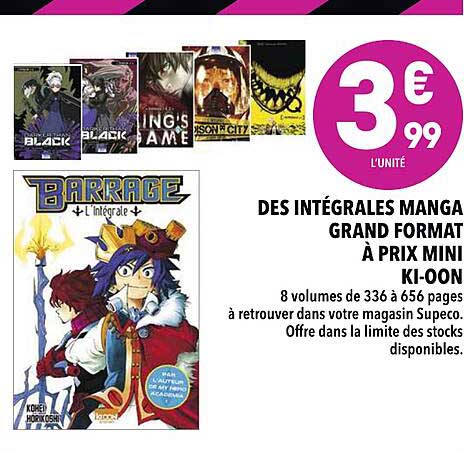 des intégrales manga grand format à prix mini ki-oon
