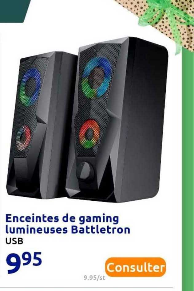 Enceinte De Gaming Lumineuses Battletron
