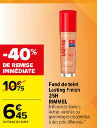 fond de teint lasting finish 25h rimmel