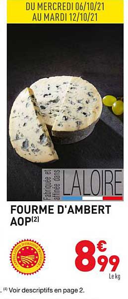 fourme d'ambert aop