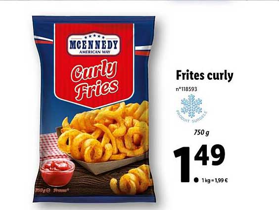 Frites Curly Mcennedy