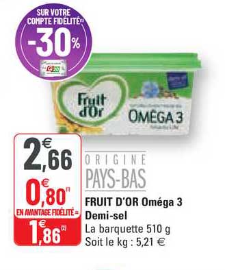 fruit d'or oméga 3 demi-sel