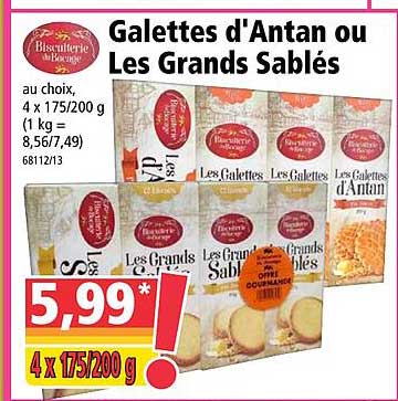 galettes d'antan ou les grands sablés