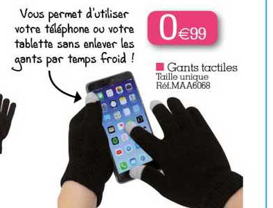 gants tactiles