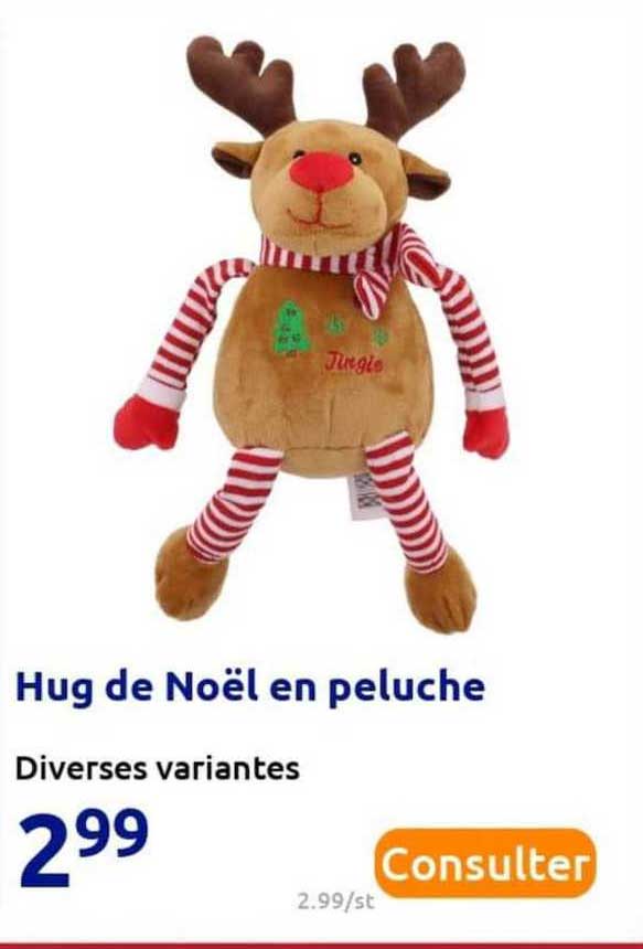 hug de noël en peluche