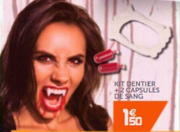 Kit Dentier + 2 Capsules De Sang