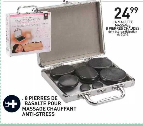 la malette massage 8 pierres chaudes