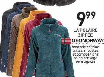 la polaire zippée geonorway