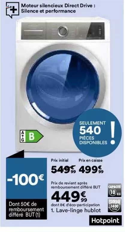 lave-linge hublot hotpoint