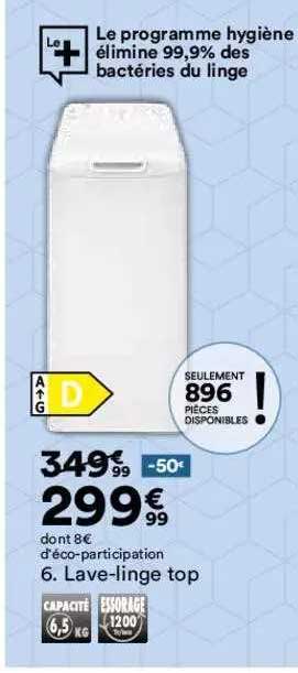 lave-linge top