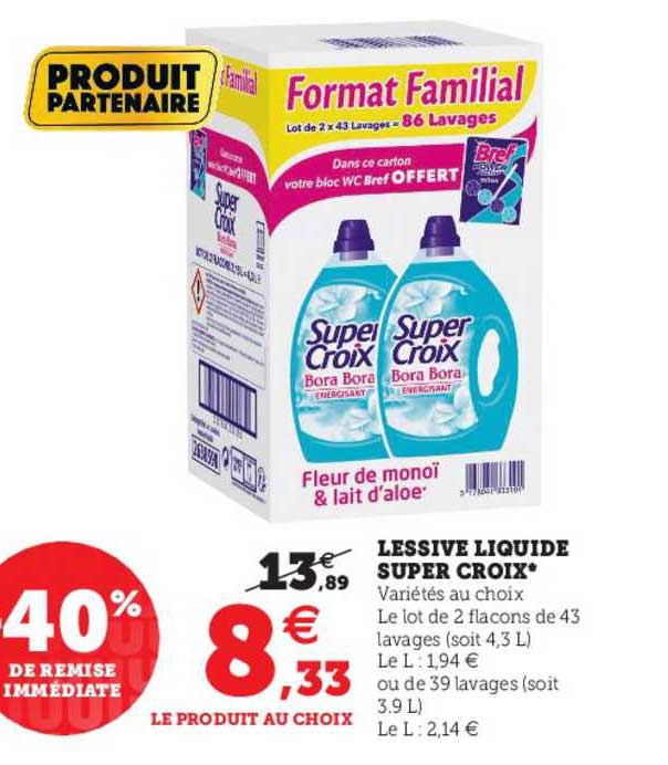 Lessive Liquide Super Croix