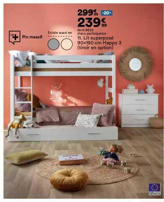 lit superposé happy 3