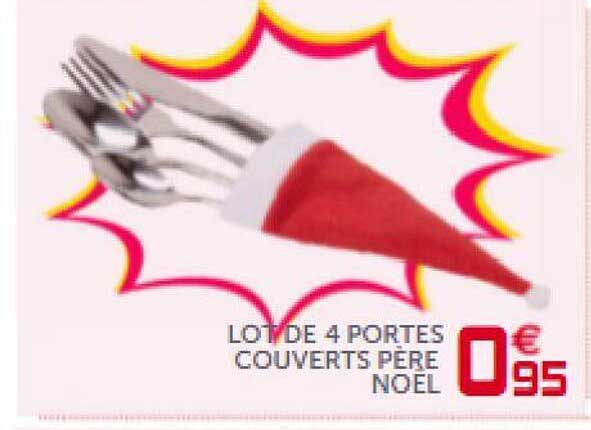 lot de 4 portes couverts père noël