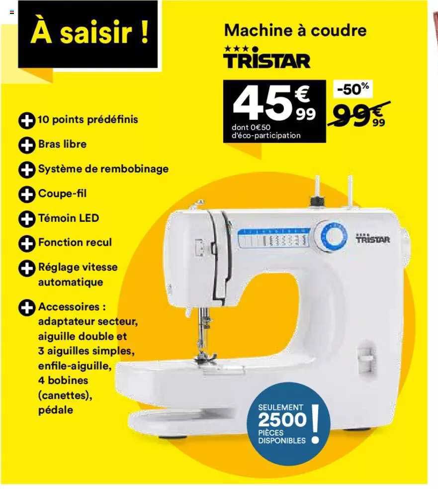 machine à coudre tristar