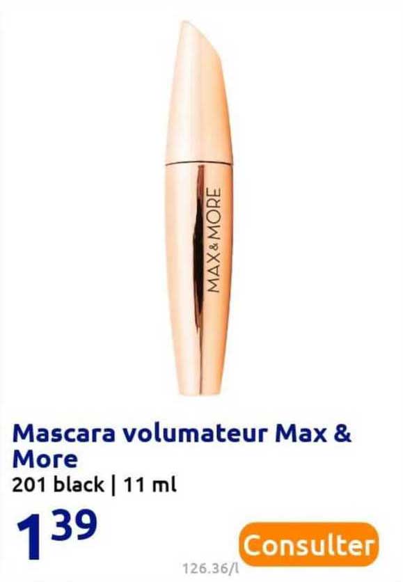 mascara volumateur max & more