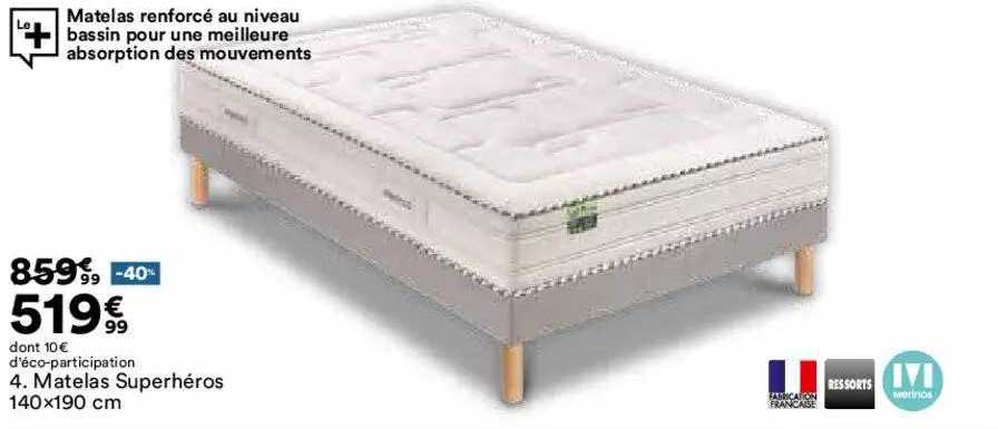 matelas superhéros merinos