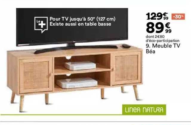 meuble tv béa linea natura