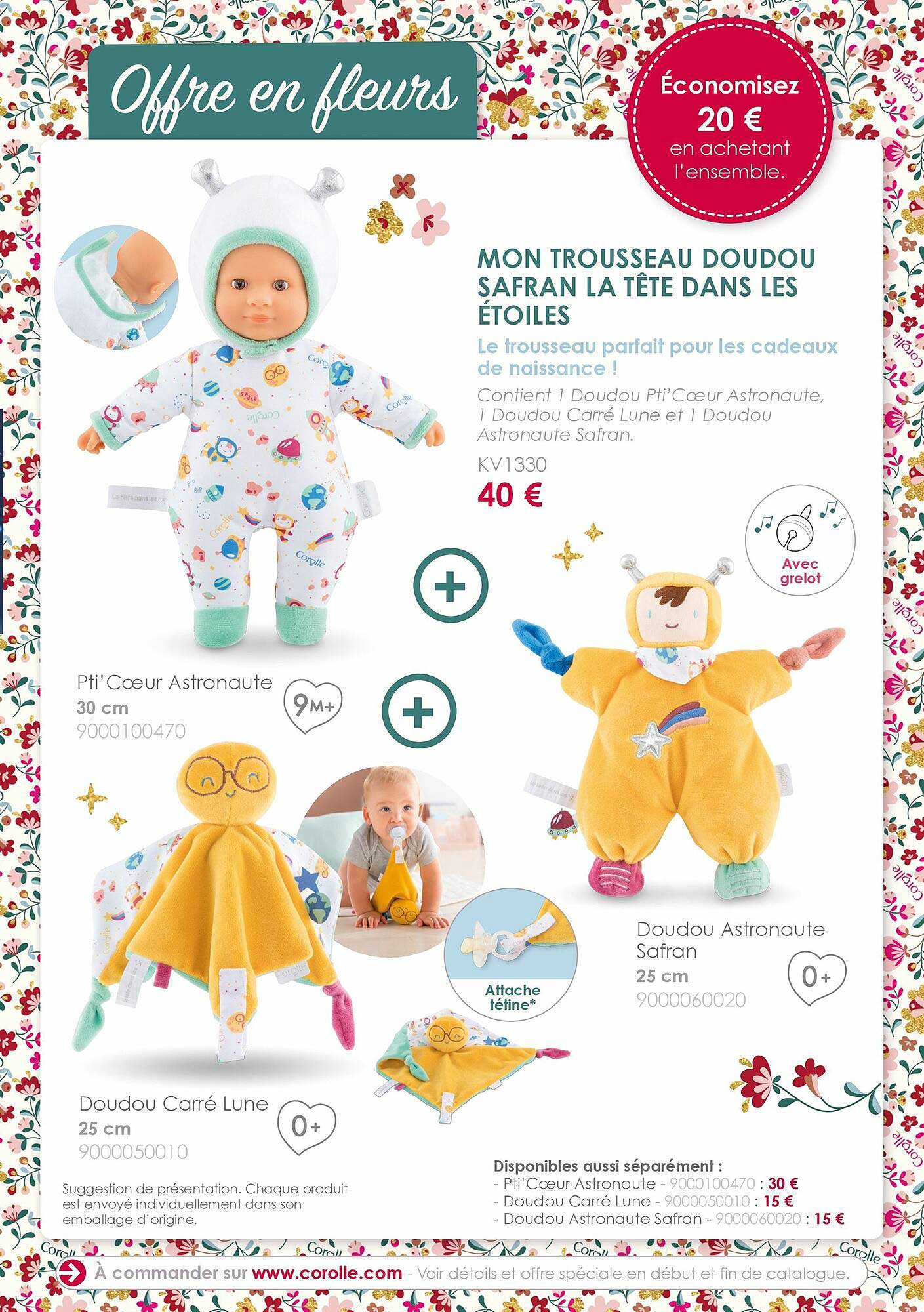 mon trousseau doudou safran la tête dans les étoiles