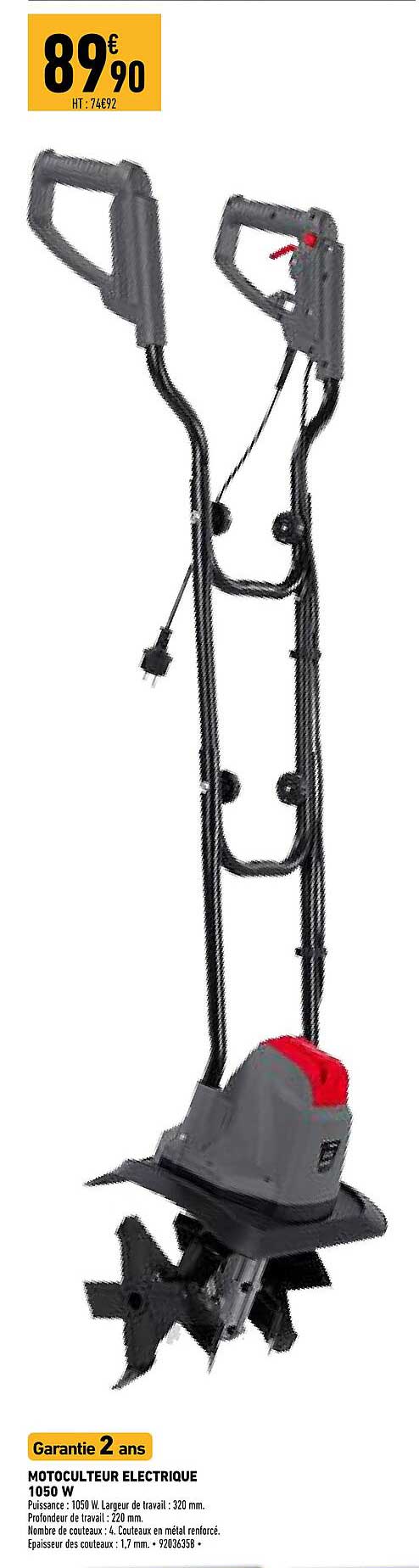 Motoculteur électrique 1050 W