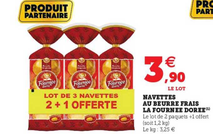 navettes au beurre frais la fournée dorée