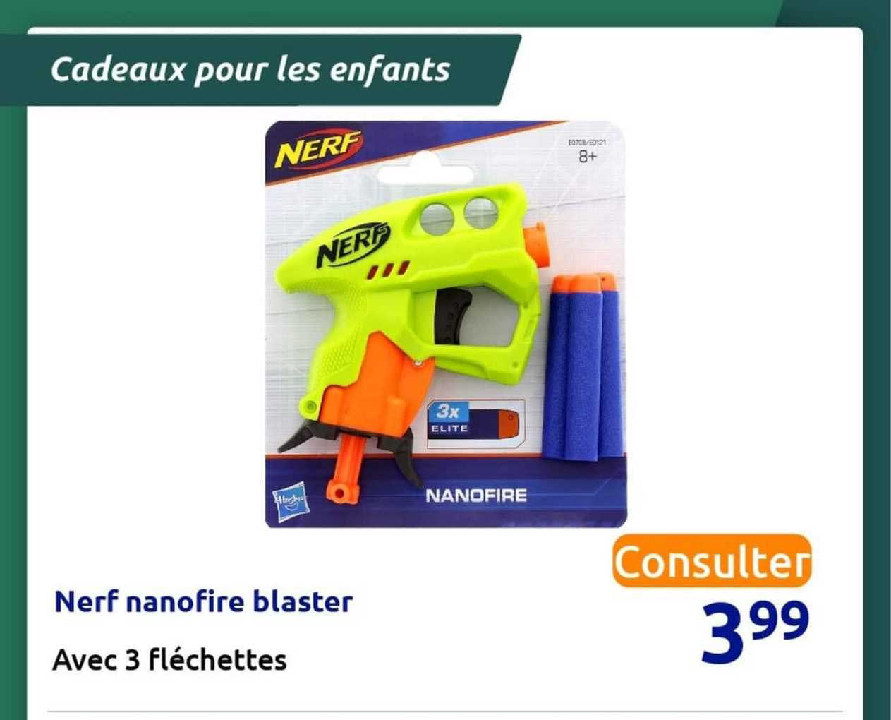 nerf nanofire blaster