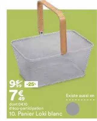 panier loki blanc