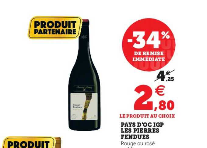 pays d'oc igp les pierres fendues