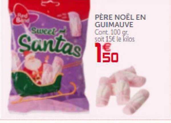 père noël en guimauve