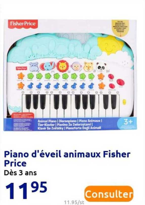 piano d'éveil animaux fisher price
