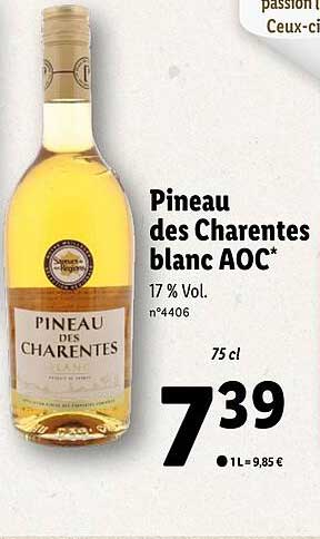 pineau des charentes blanc aoc