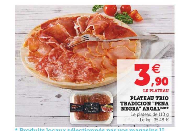 plateau trio tradicion "pena negra" argal