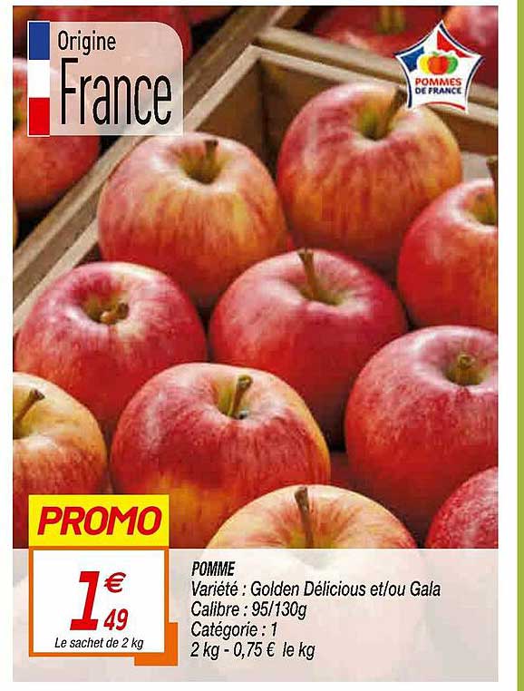 pomme golden délicious et-ou gala