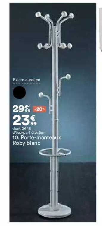 Porte-manteaux Roby Blanc