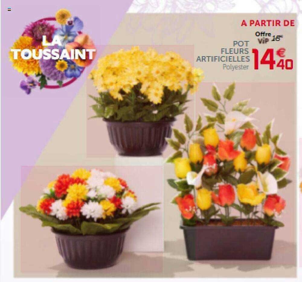 Pot Fleurs Artificielles