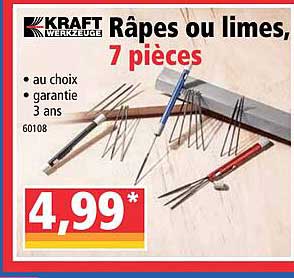 Râpes Ou Limes, 7 Pièces Kraft Werkzeuge