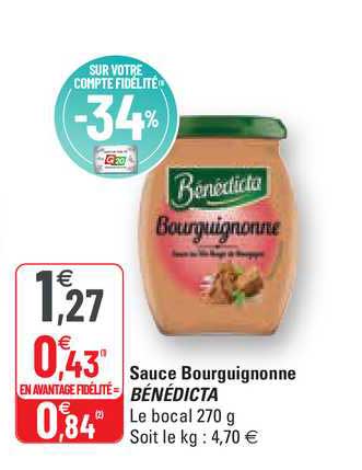 sauce bourguignonne bénédicta