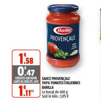 Sauce Provençale 100% Tomates Italiennes Barilla