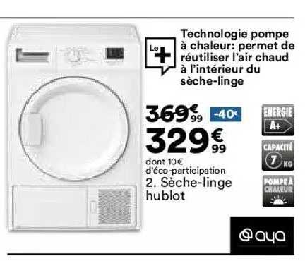 sèche-linge hublot aya