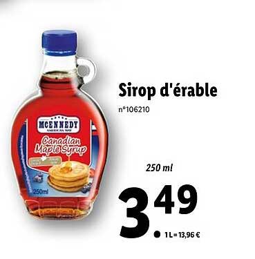 sirop d'érable mcennedy
