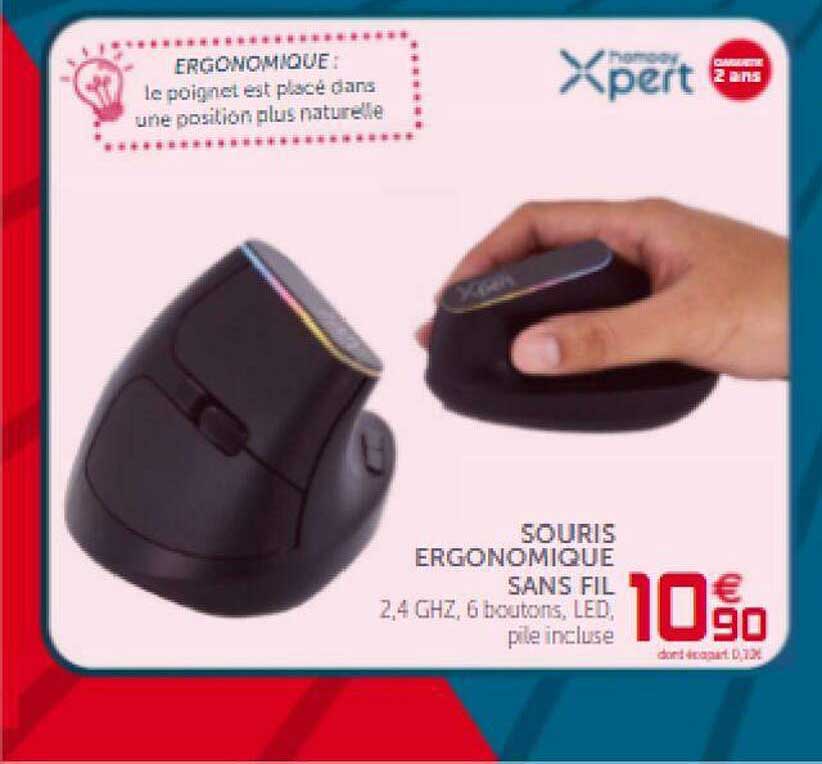 Souris Ergonomique Sans Fil