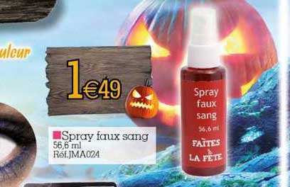Spray Faux Sang