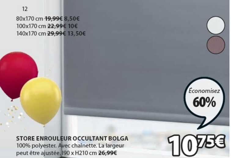 Store Enrouleur Occultant Bolga