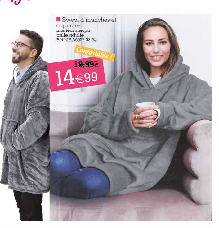 sweat à manches et capuche