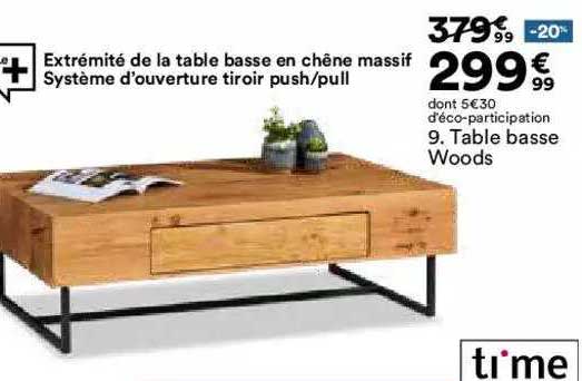 table basse woods time