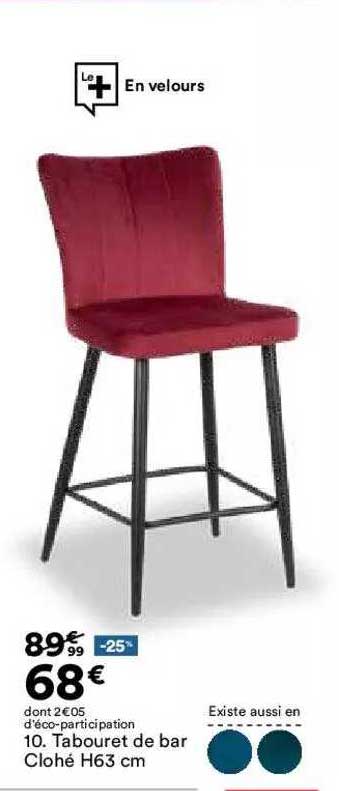 tabouret de bar clohé