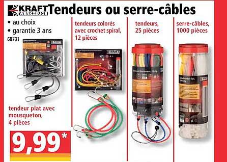 tendeurs ou serre-câbles kraft werkzeuge