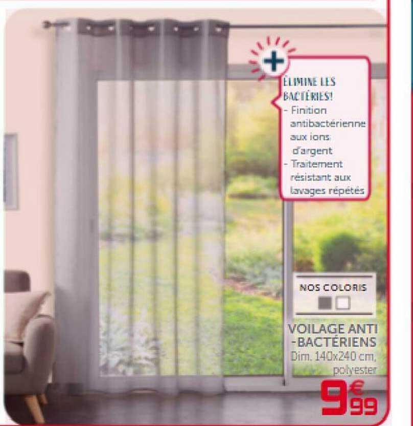 voilage anti-bactériens