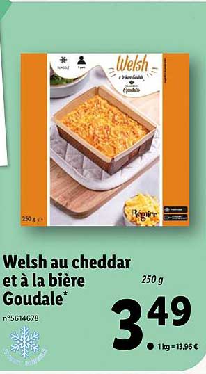 welsh au cheddar et à la bière goudale