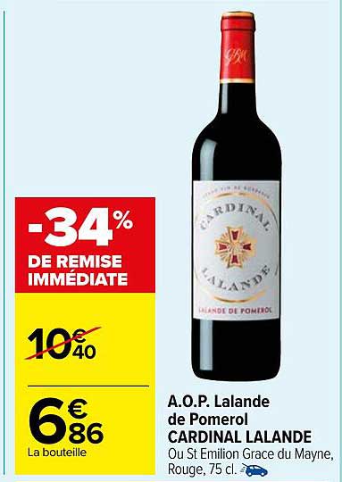 a.o.p. lalande de pomerol cardinal lalande