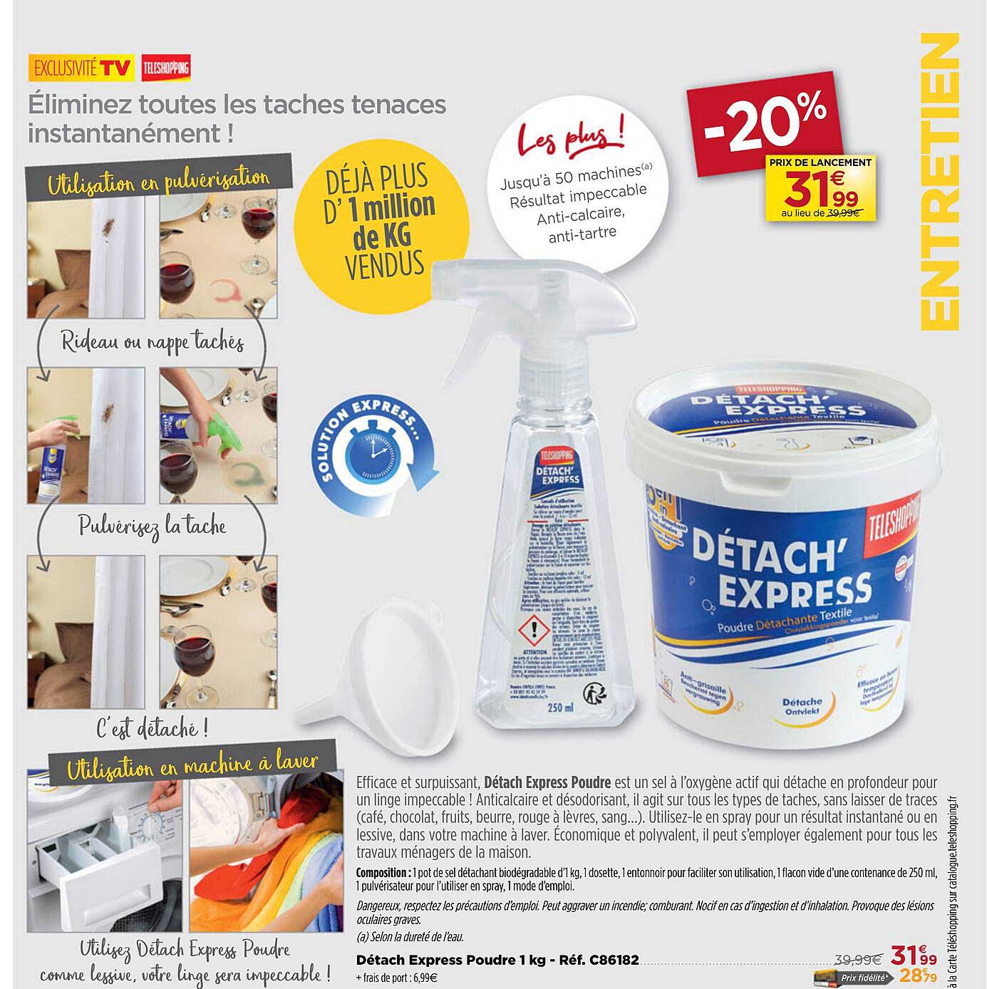 Détach Express Poudre 1 Kg